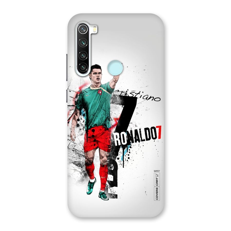 Ronaldo In Portugal Jersey Back Case for Redmi Note 8