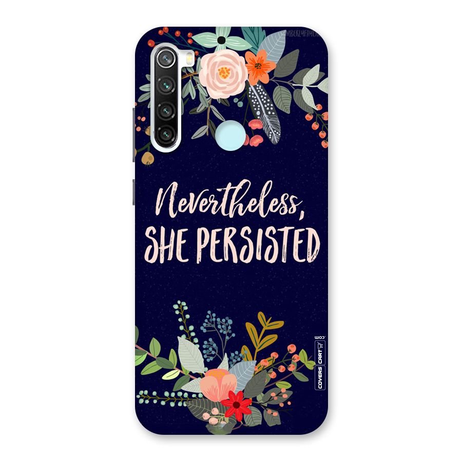 She Persisted Back Case for Redmi Note 8