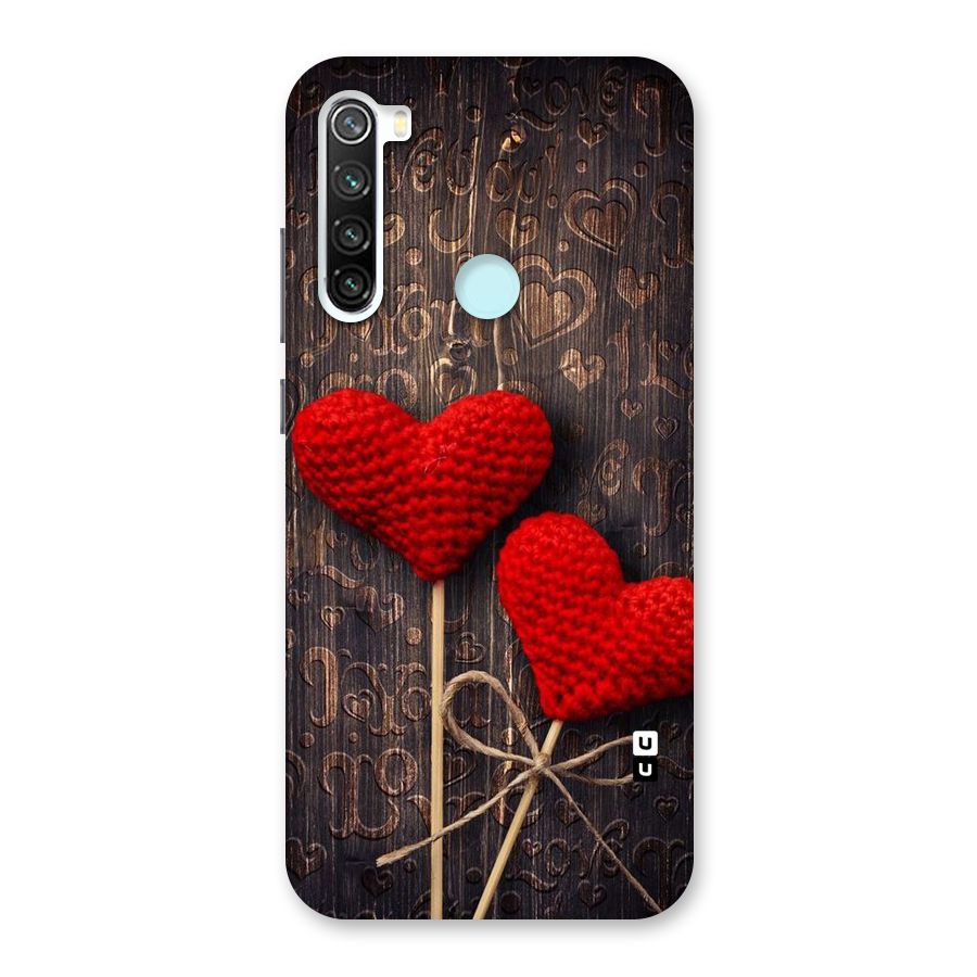 Thread Art Wooden Print Back Case for Redmi Note 8