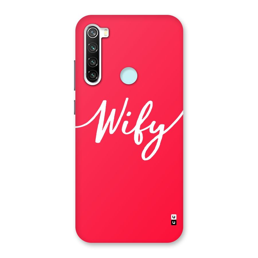 Wify Back Case for Redmi Note 8