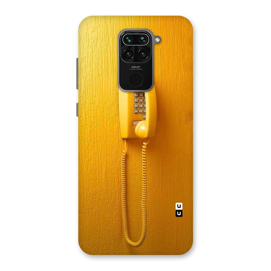 Aesthetic Yellow Telephone Back Case for Redmi Note 9