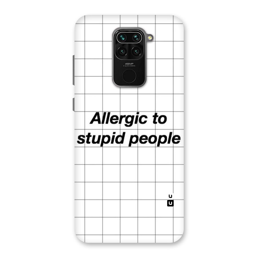 Allergic Back Case for Redmi Note 9