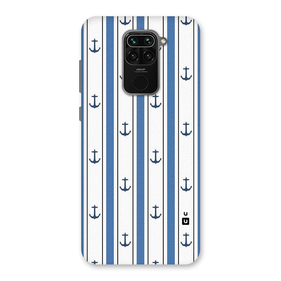 Anchor Stripe Lines Back Case for Redmi Note 9