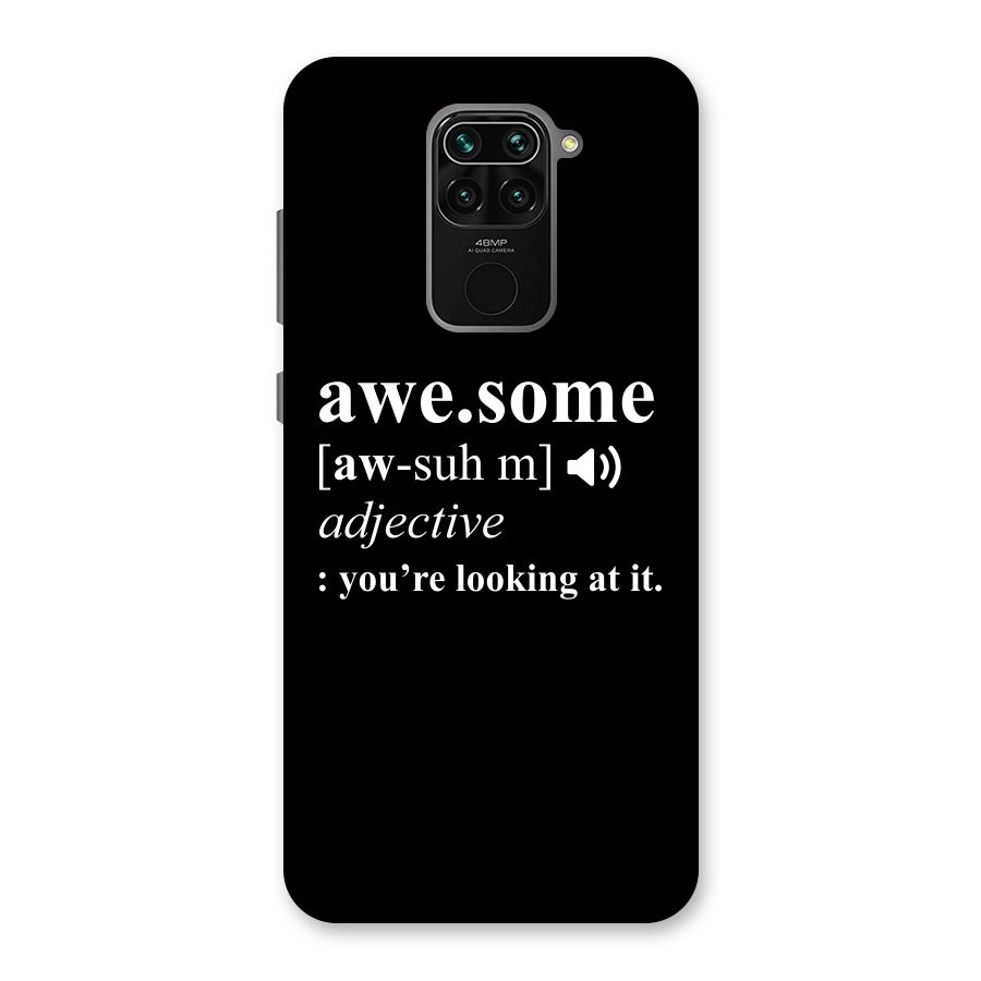 Awesome Looking at it Back Case for Redmi Note 9