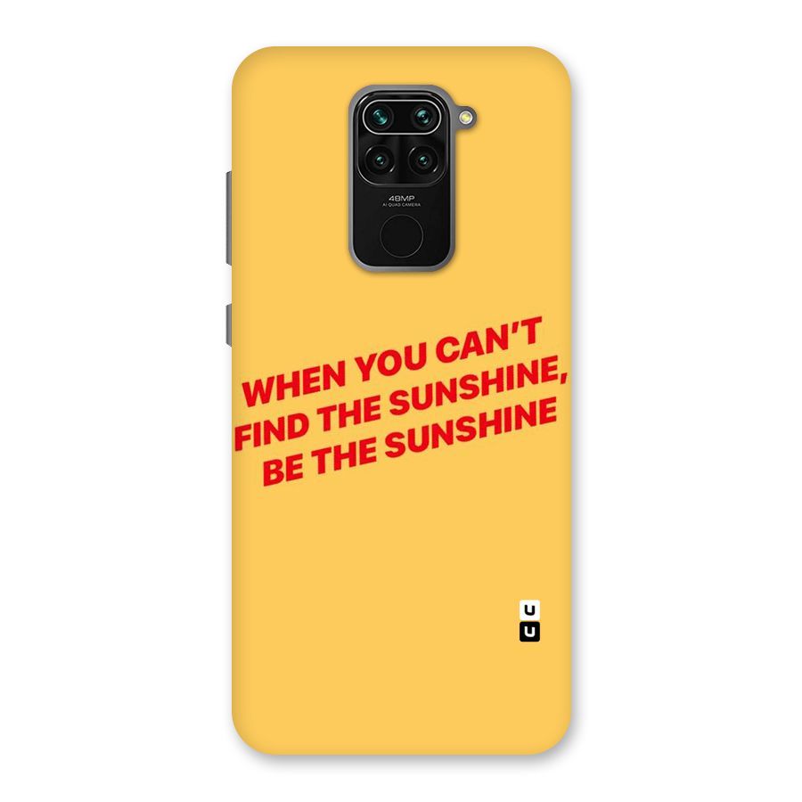 Be The Sunshine Back Case for Redmi Note 9