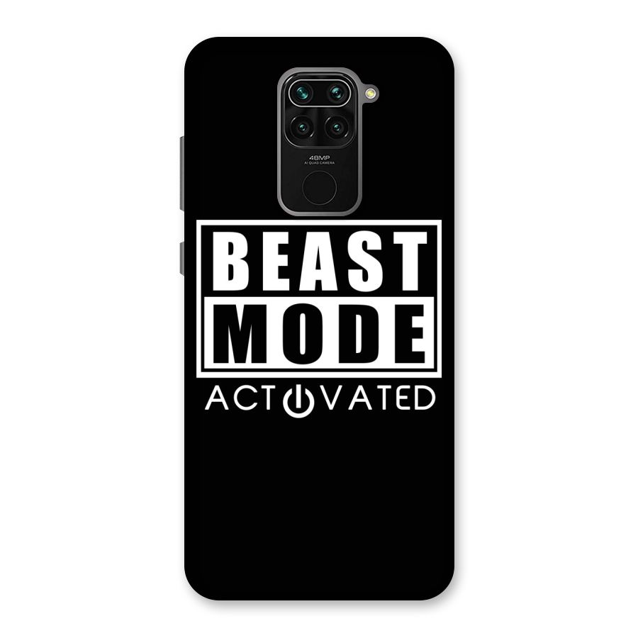 Beast Mode Activated Back Case for Redmi Note 9
