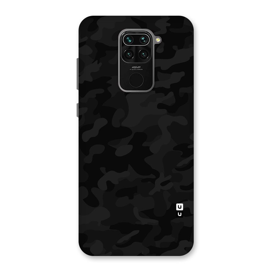 Black Camouflage Back Case for Redmi Note 9