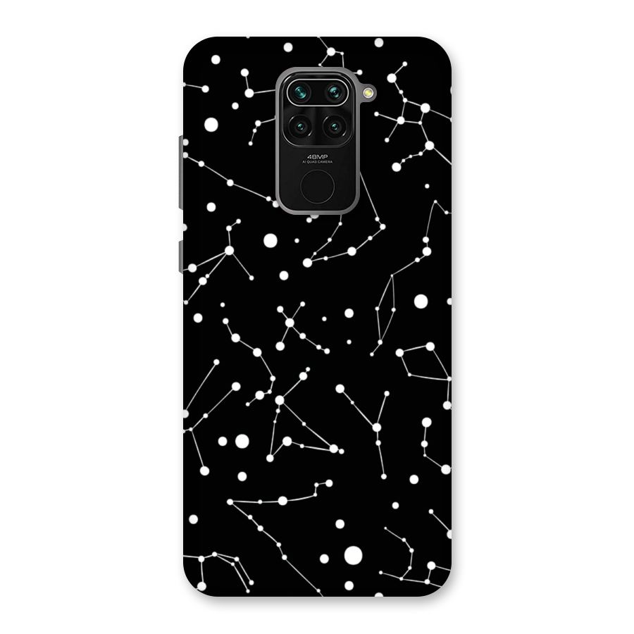 Black Constellation Pattern Back Case for Redmi Note 9
