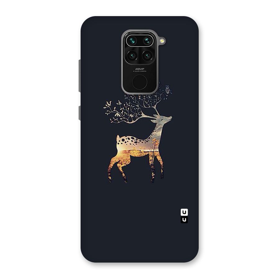 Black Deer Back Case for Redmi Note 9