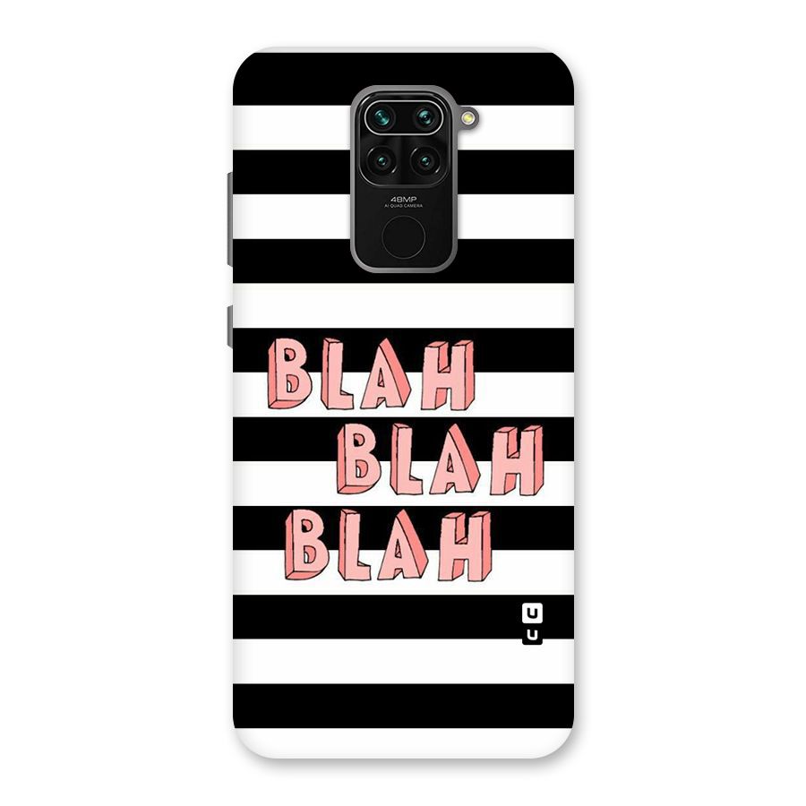 Blah Bold Stripes Back Case for Redmi Note 9