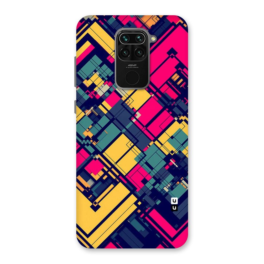 Classic Abstract Coloured Back Case for Redmi Note 9