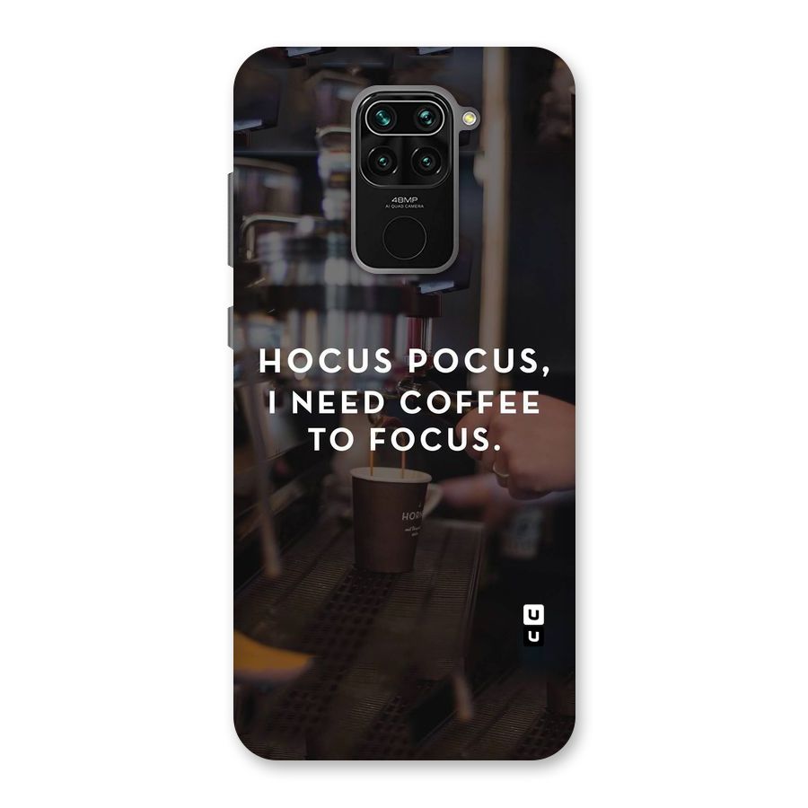 Coffee Focus Back Case for Redmi Note 9