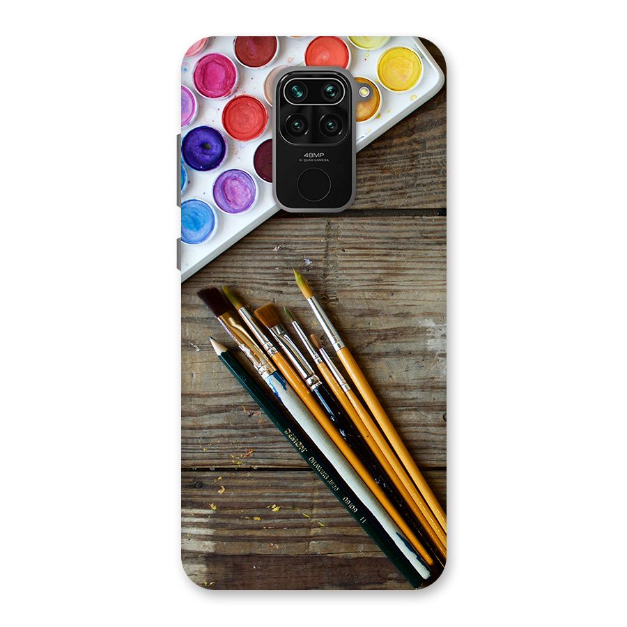 Color Palette and Brush Back Case for Redmi Note 9