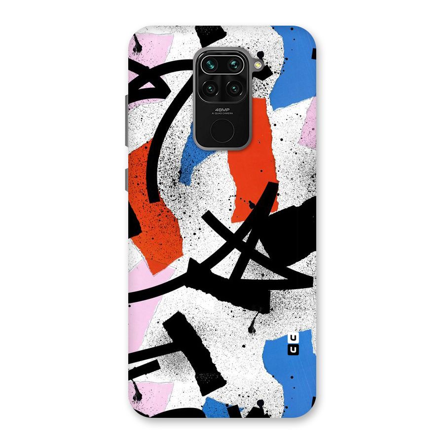 Coloured Abstract Art Back Case for Redmi Note 9