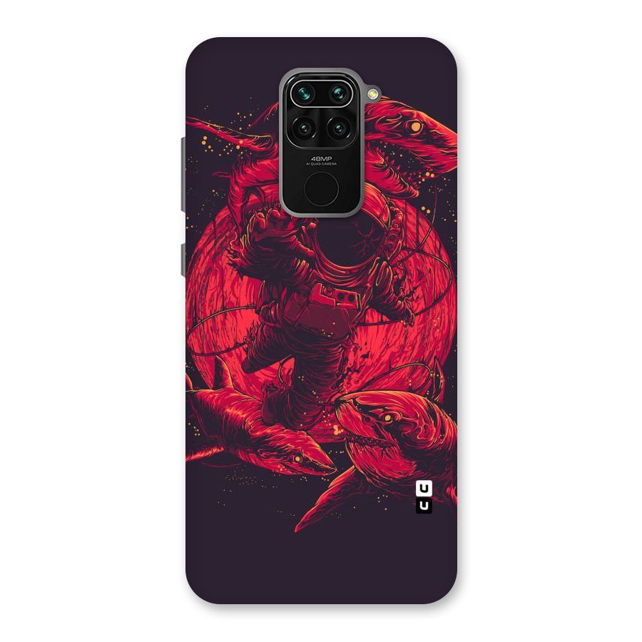 Coloured Spaceman Back Case for Redmi Note 9