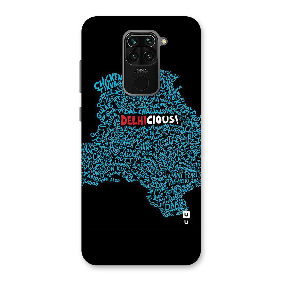 Delhicious Back Case for Redmi Note 9
