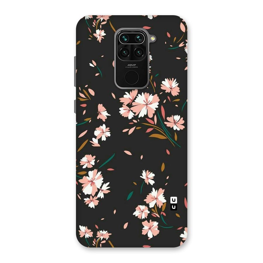 Floral Petals Peach Back Case for Redmi Note 9