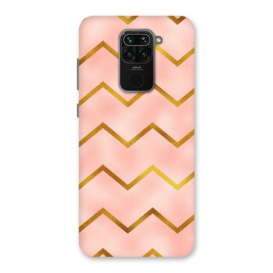 Gold Pink Pattern Back Case for Redmi Note 9