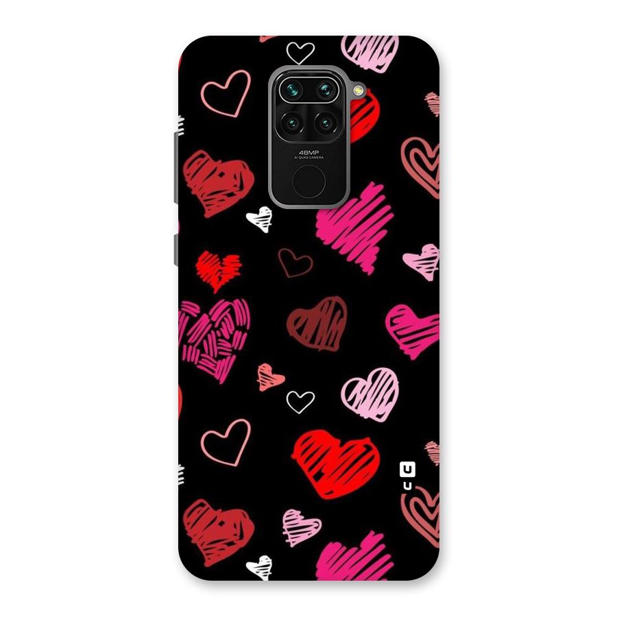 Hearts Art Pattern Back Case for Redmi Note 9