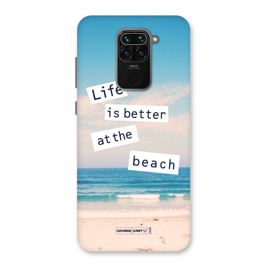 Life is better at the Beach Back Case for Redmi Note 9