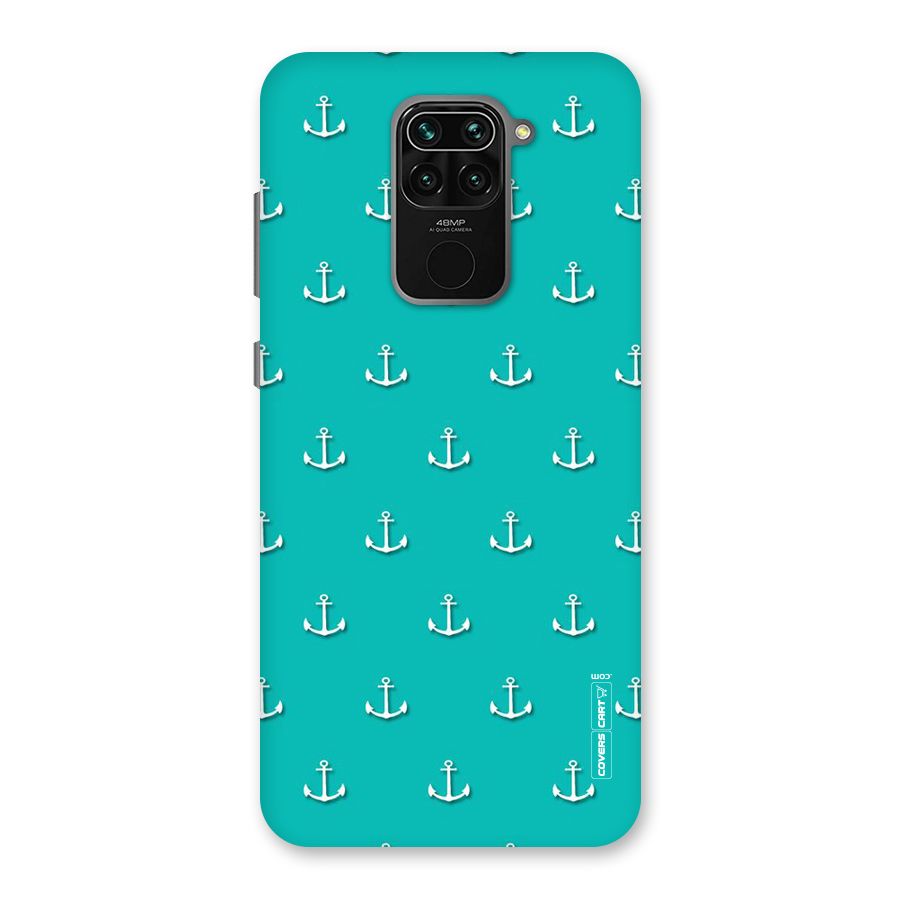 Light Blue Anchor Back Case for Redmi Note 9