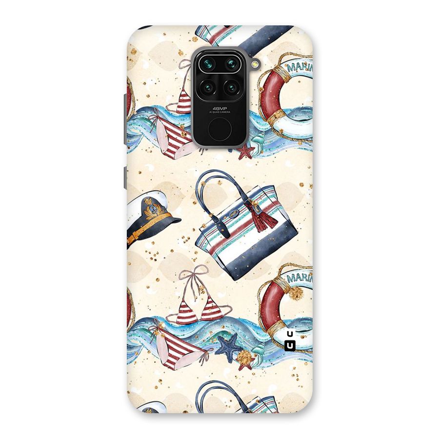 Marine Bag Design Back Case for Redmi Note 9