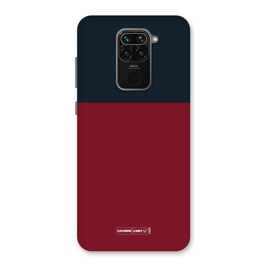 Maroon and Navy Blue Back Case for Redmi Note 9