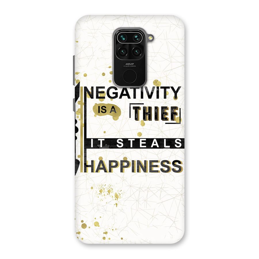 Negativity Thief Back Case for Redmi Note 9