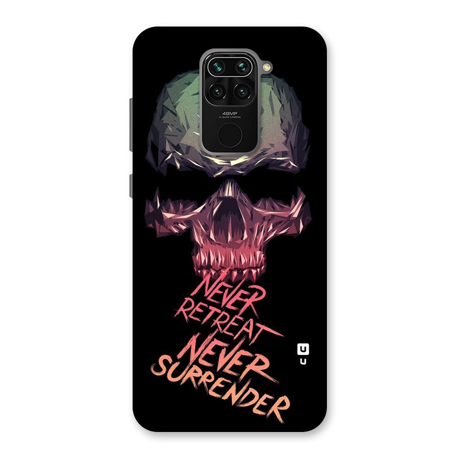 Never Retreat Back Case for Redmi Note 9