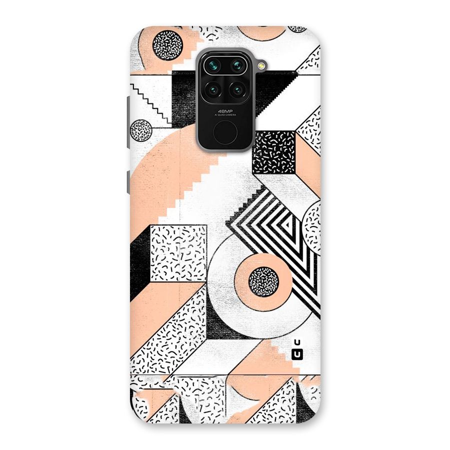 Orange Zig Zag Back Case for Redmi Note 9
