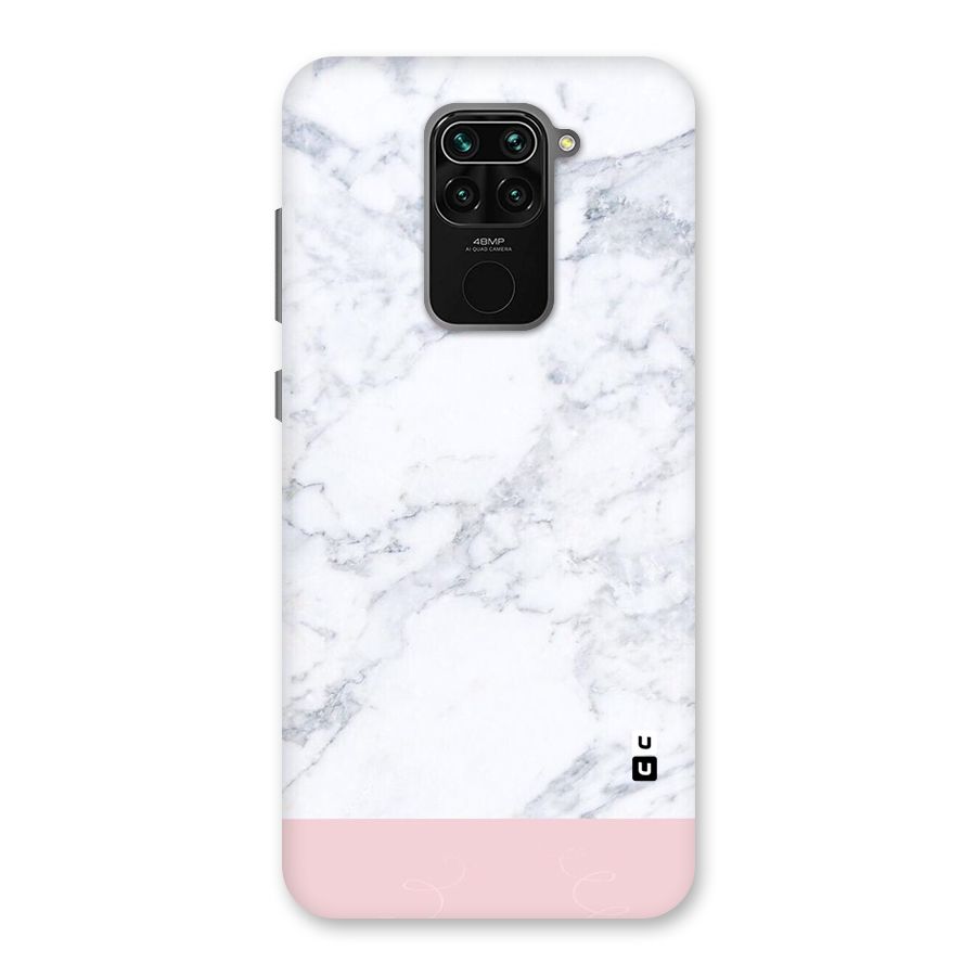 Pink White Merge Marble Back Case for Redmi Note 9