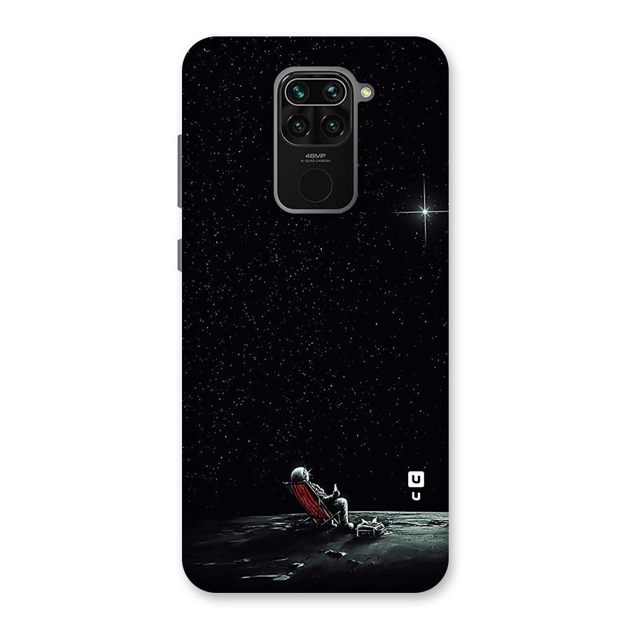Resting Spaceman Face Back Case for Redmi Note 9
