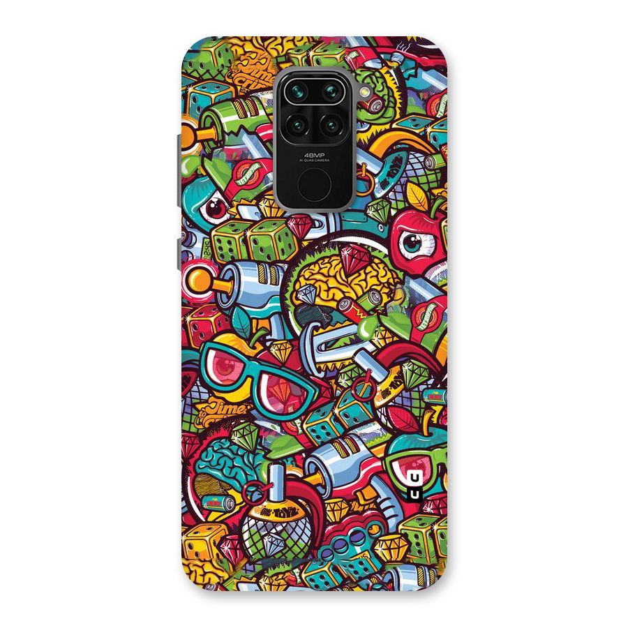 Retro Diamond Design Back Case for Redmi Note 9
