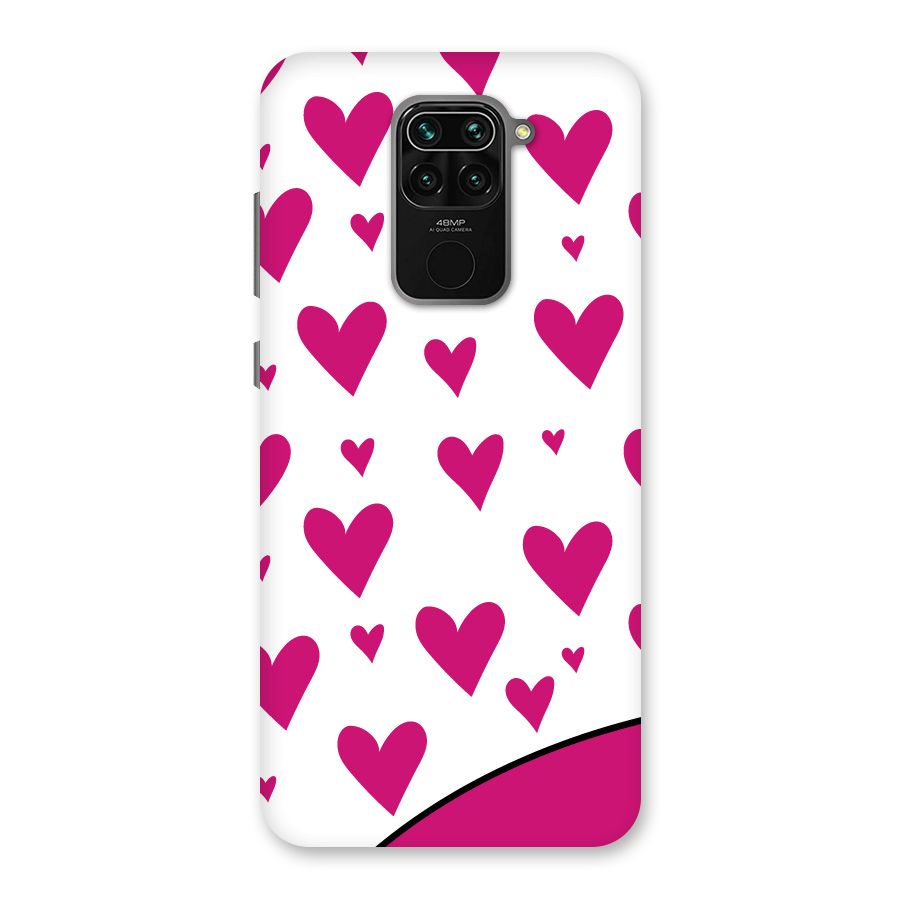 Romantic Couples with Hearts Back Case for Redmi Note 9