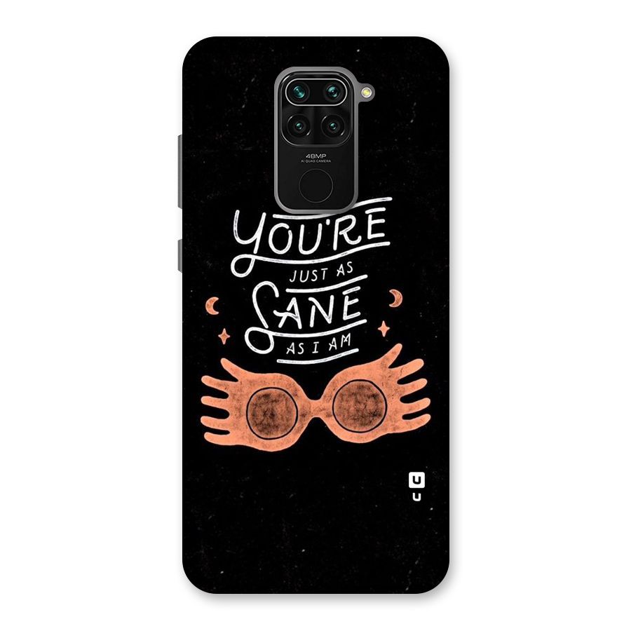Sane As I Back Case for Redmi Note 9