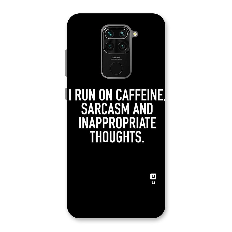 Sarcasm And Caffeine Back Case for Redmi Note 9
