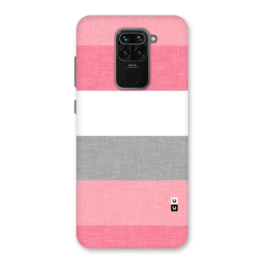 Shades Pink Stripes Back Case for Redmi Note 9