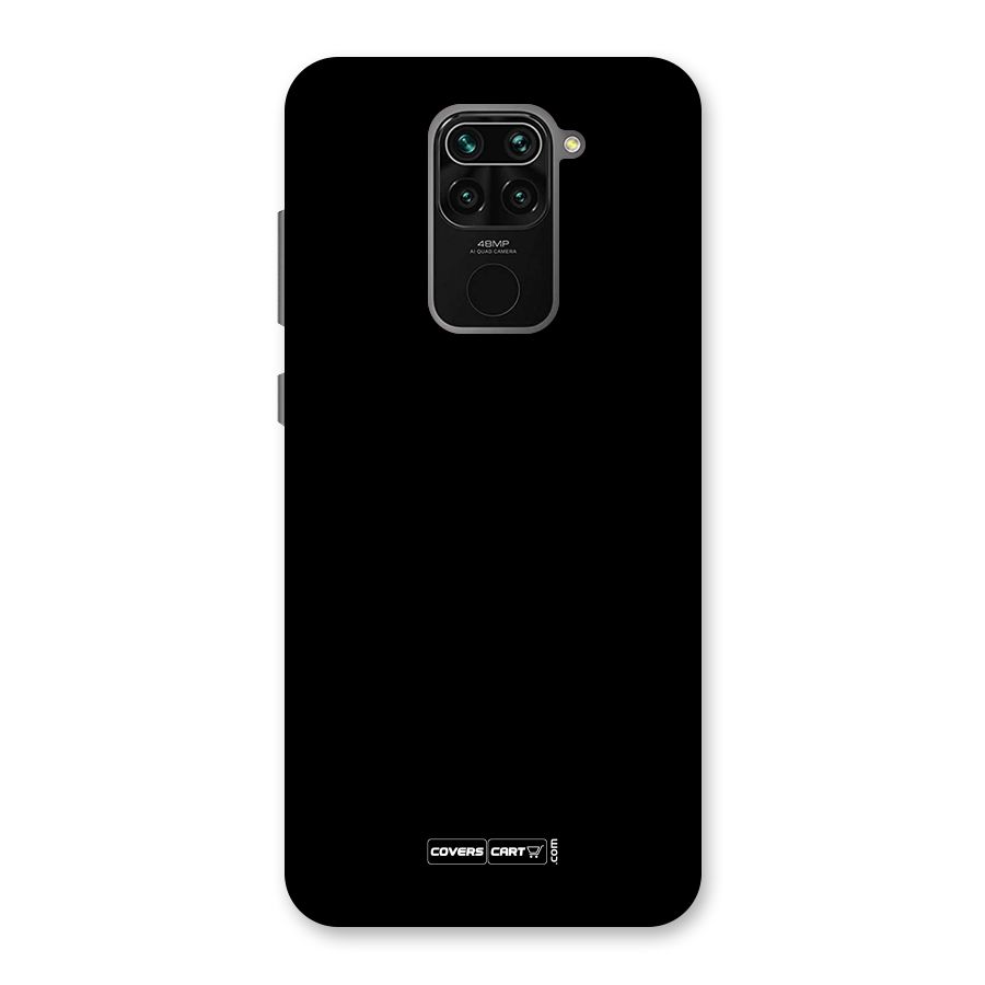 Simple Black Back Case for Redmi Note 9