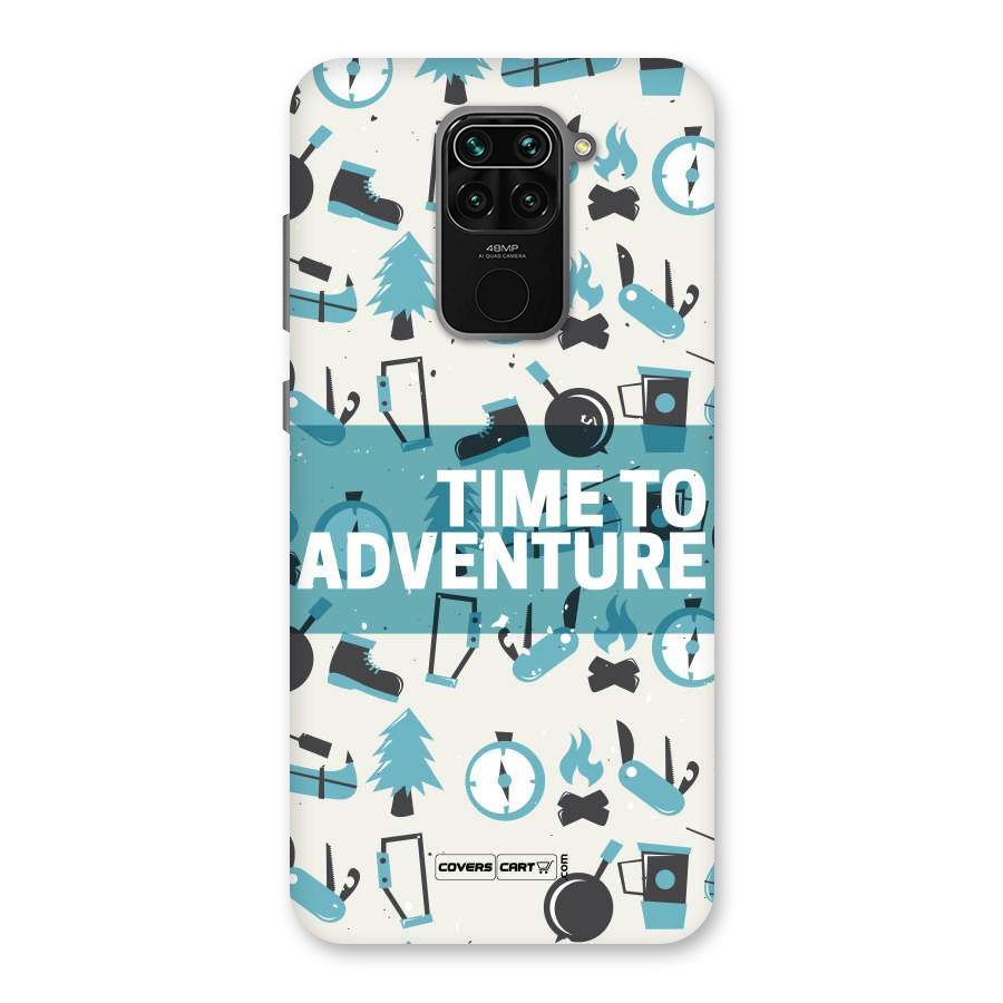 Time To Adventure Blazing Blue Back Case for Redmi Note 9