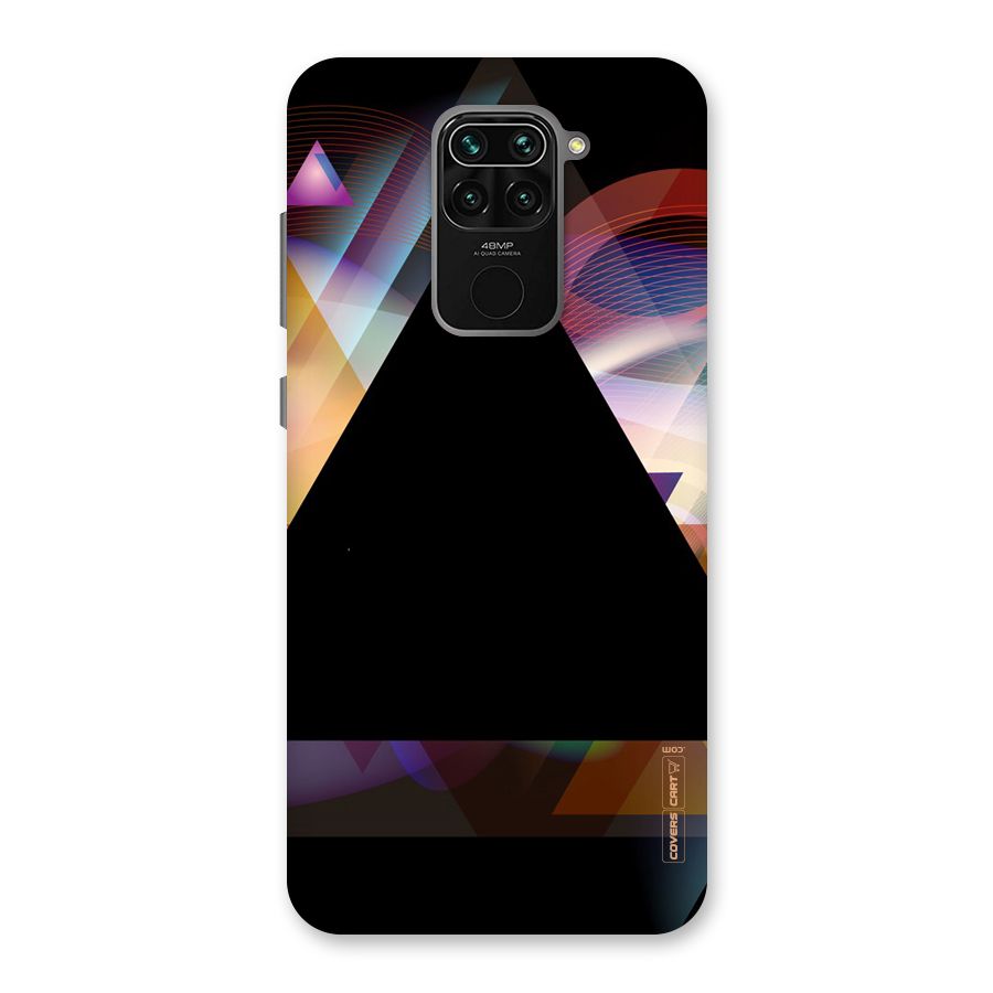 Triangle Black Abstract Back Case for Redmi Note 9