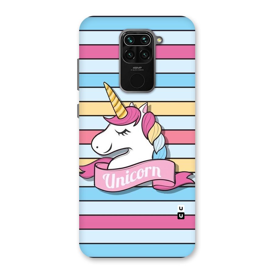 Unicorn Stripes Back Case for Redmi Note 9