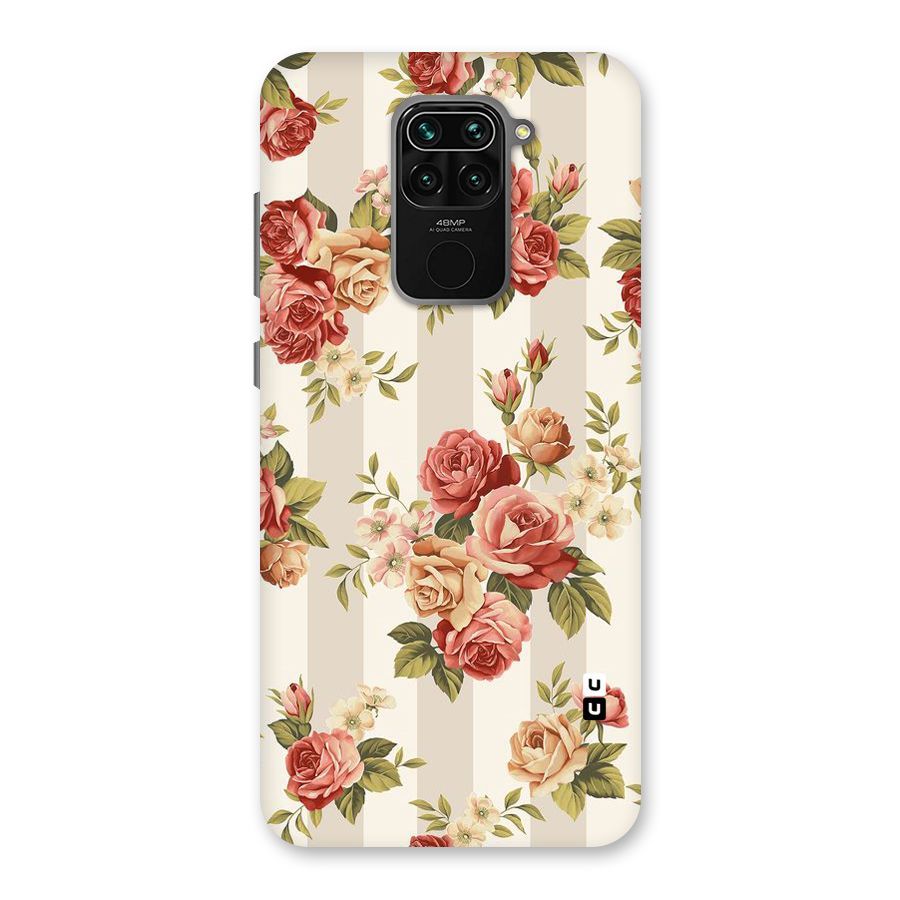 Vintage Color Flowers Back Case for Redmi Note 9