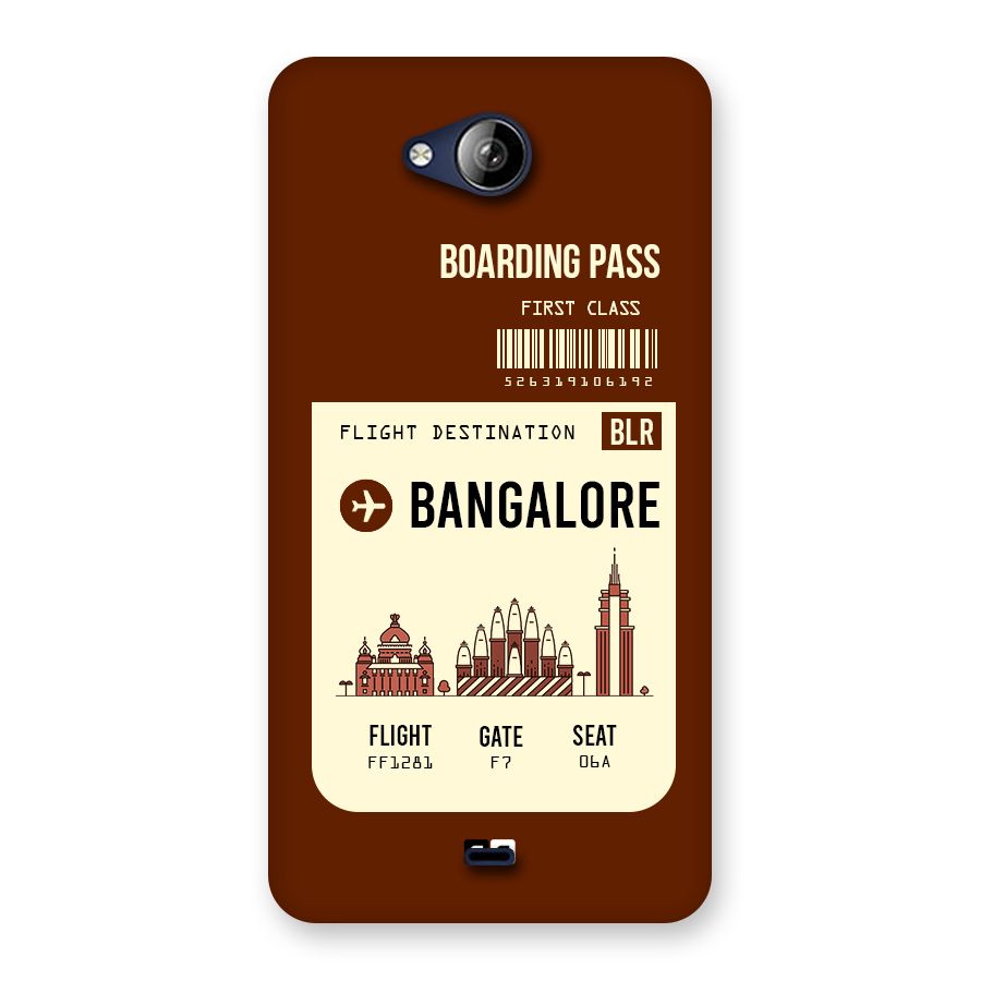 Bangalore Boarding Pass Back Case for Canvas Play Q355
