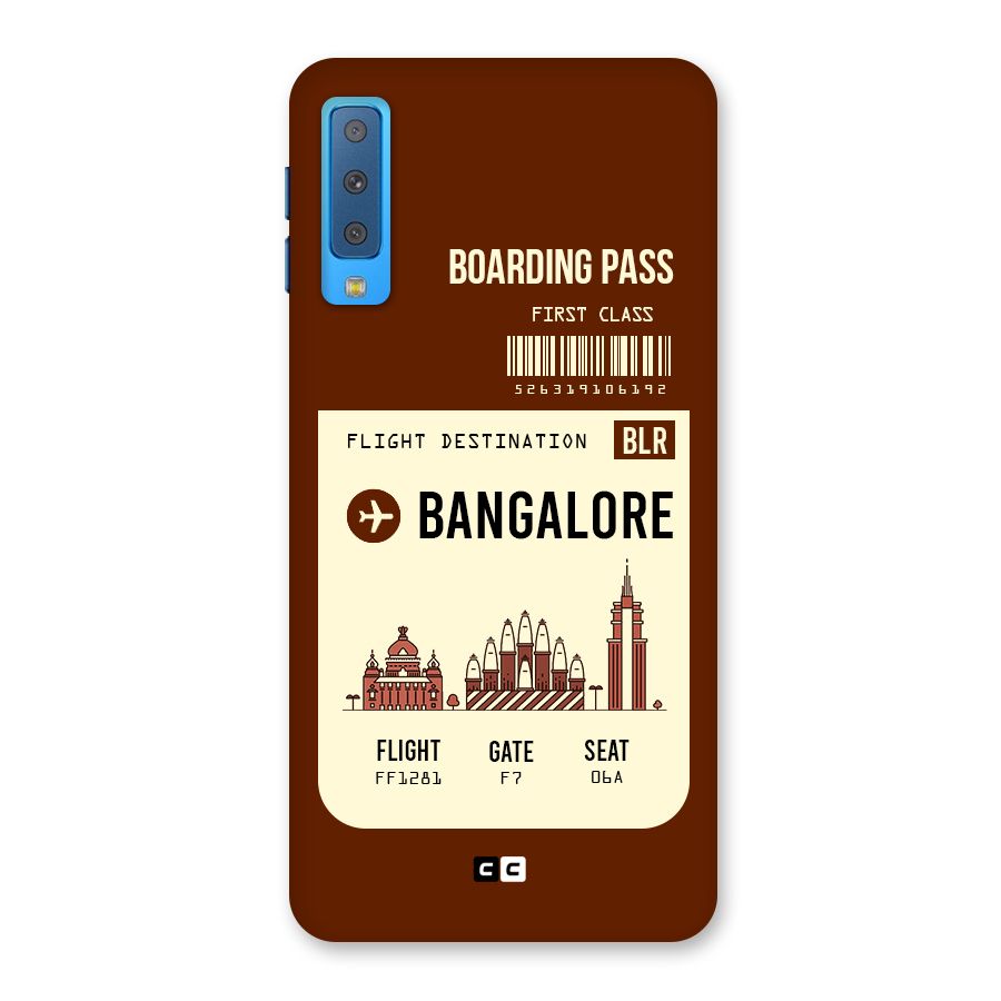 Bangalore Boarding Pass Back Case for Galaxy A7 (2018)