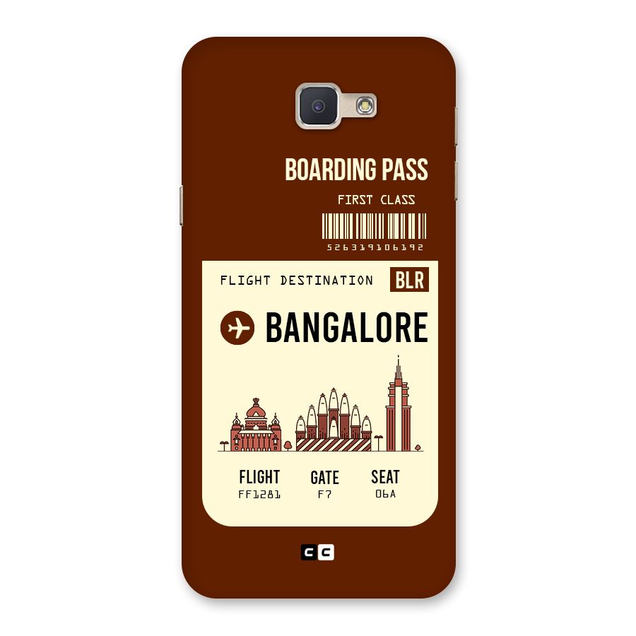 Bangalore Boarding Pass Back Case for Galaxy J5 Prime