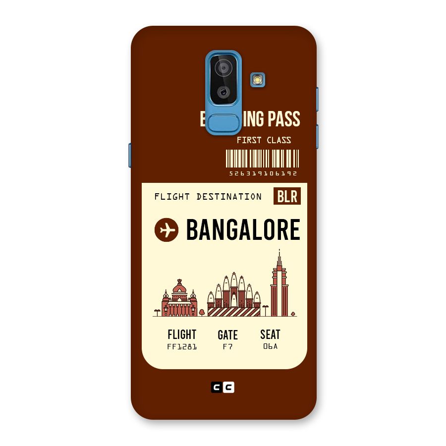 Bangalore Boarding Pass Back Case for Galaxy J8