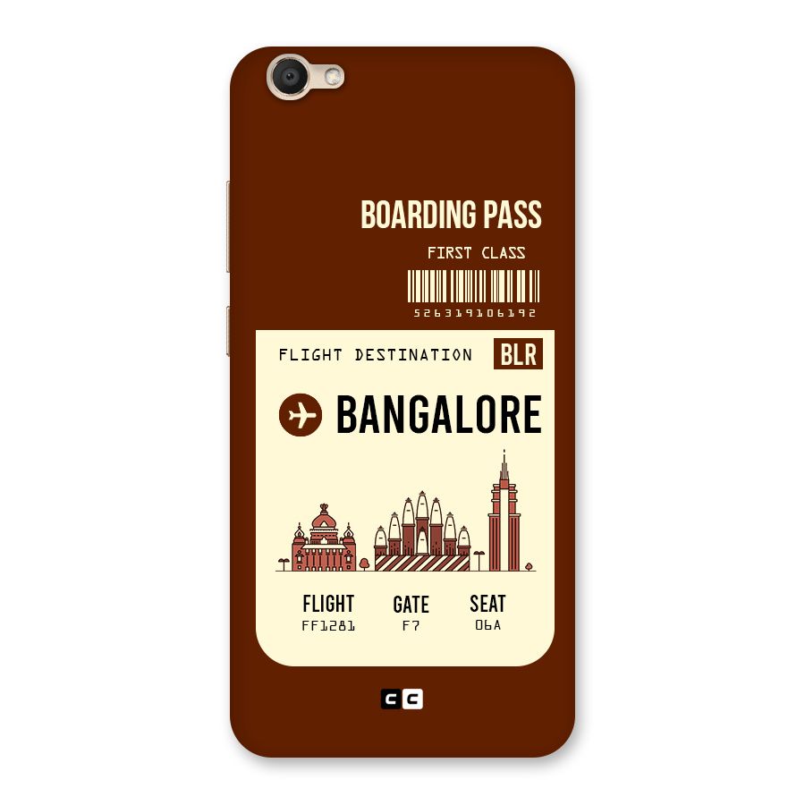 Bangalore Boarding Pass Back Case for Vivo V5