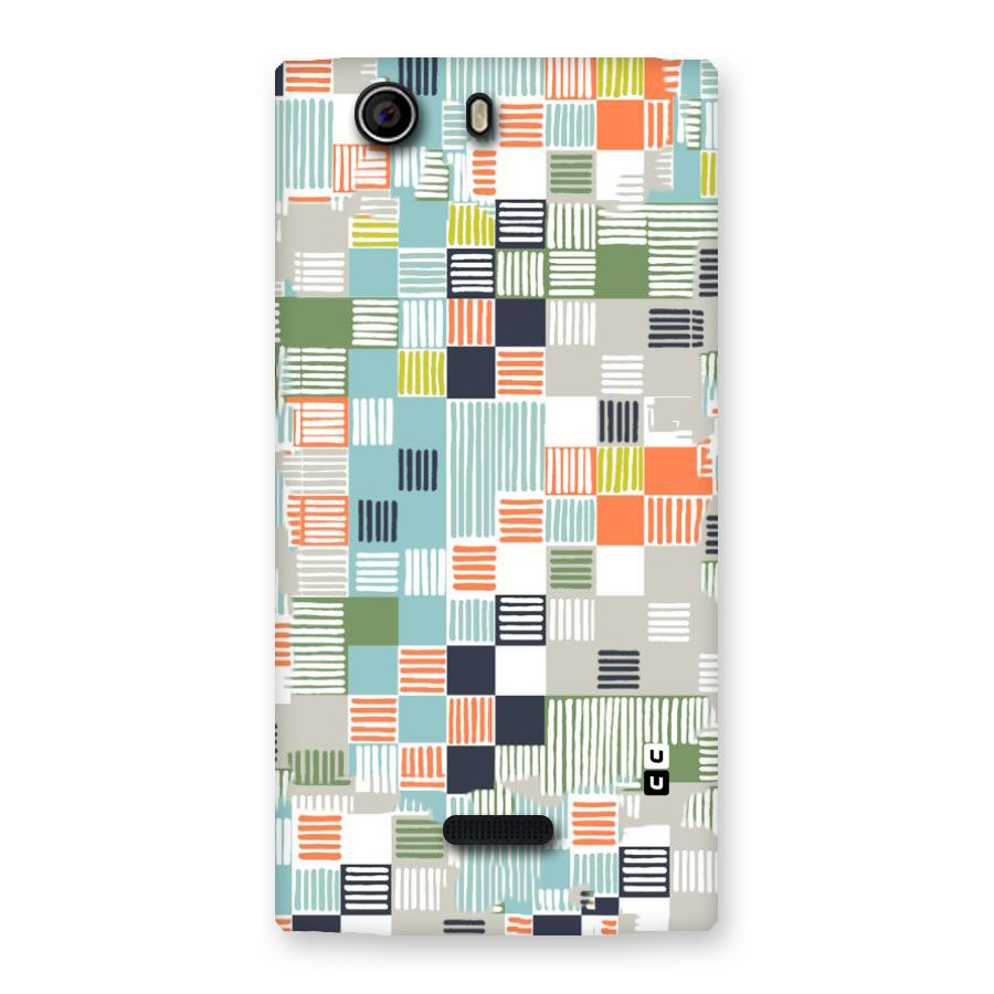 Tiny Boxes Stripes Back Case for Canvas Nitro 2 E311