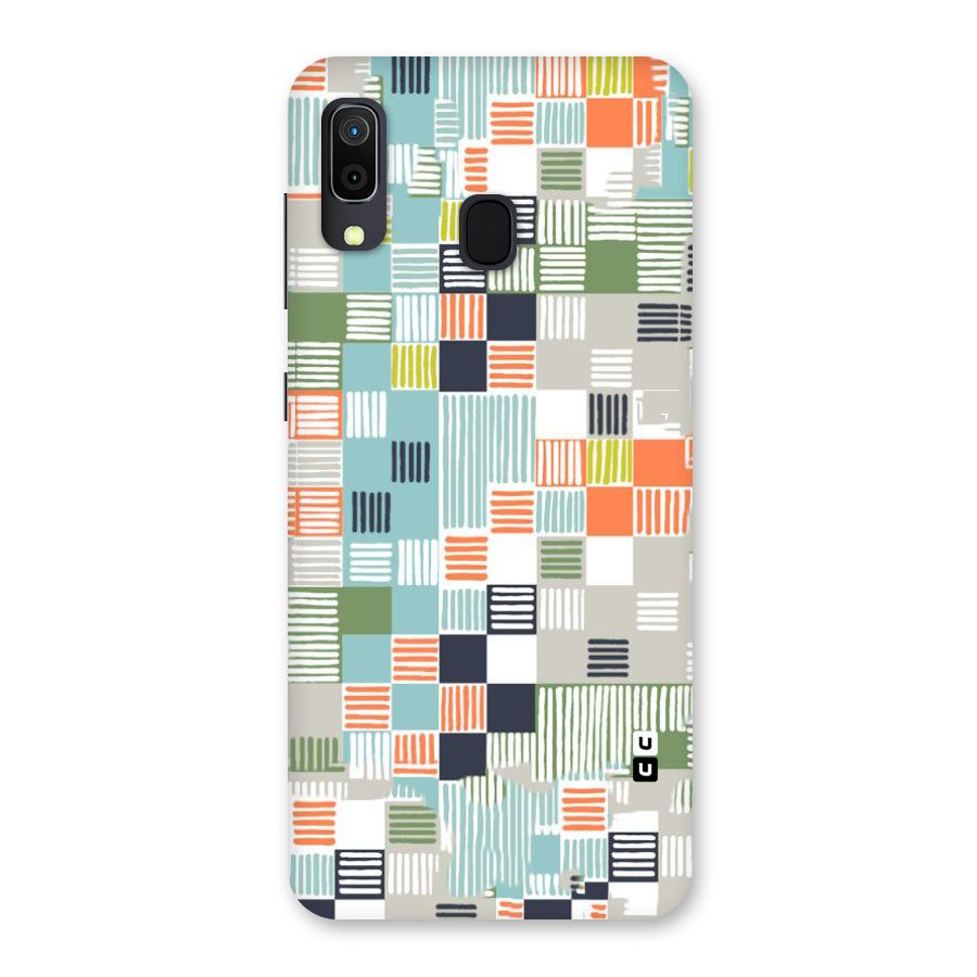 Tiny Boxes Stripes Back Case for Galaxy A20