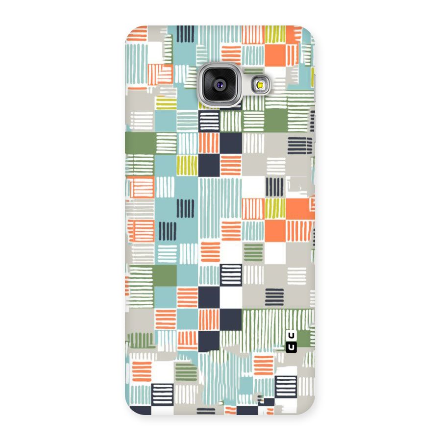 Tiny Boxes Stripes Back Case for Galaxy A3 2016